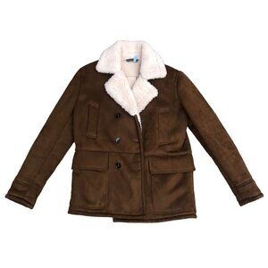 SHERPA Lined Zara Jacket Large Brown